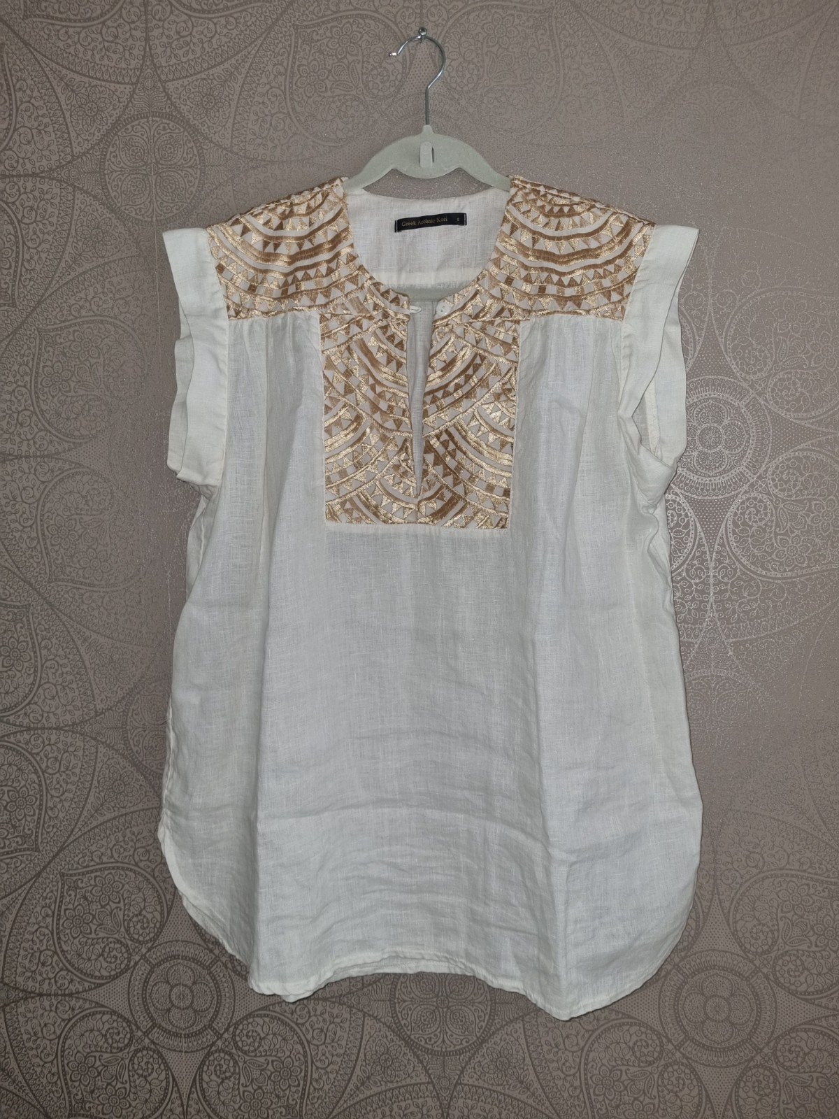 Greek archaic kori. Maat S, Kleding | Dames, Ophalen of Verzenden, Zo goed als nieuw, Korte mouw