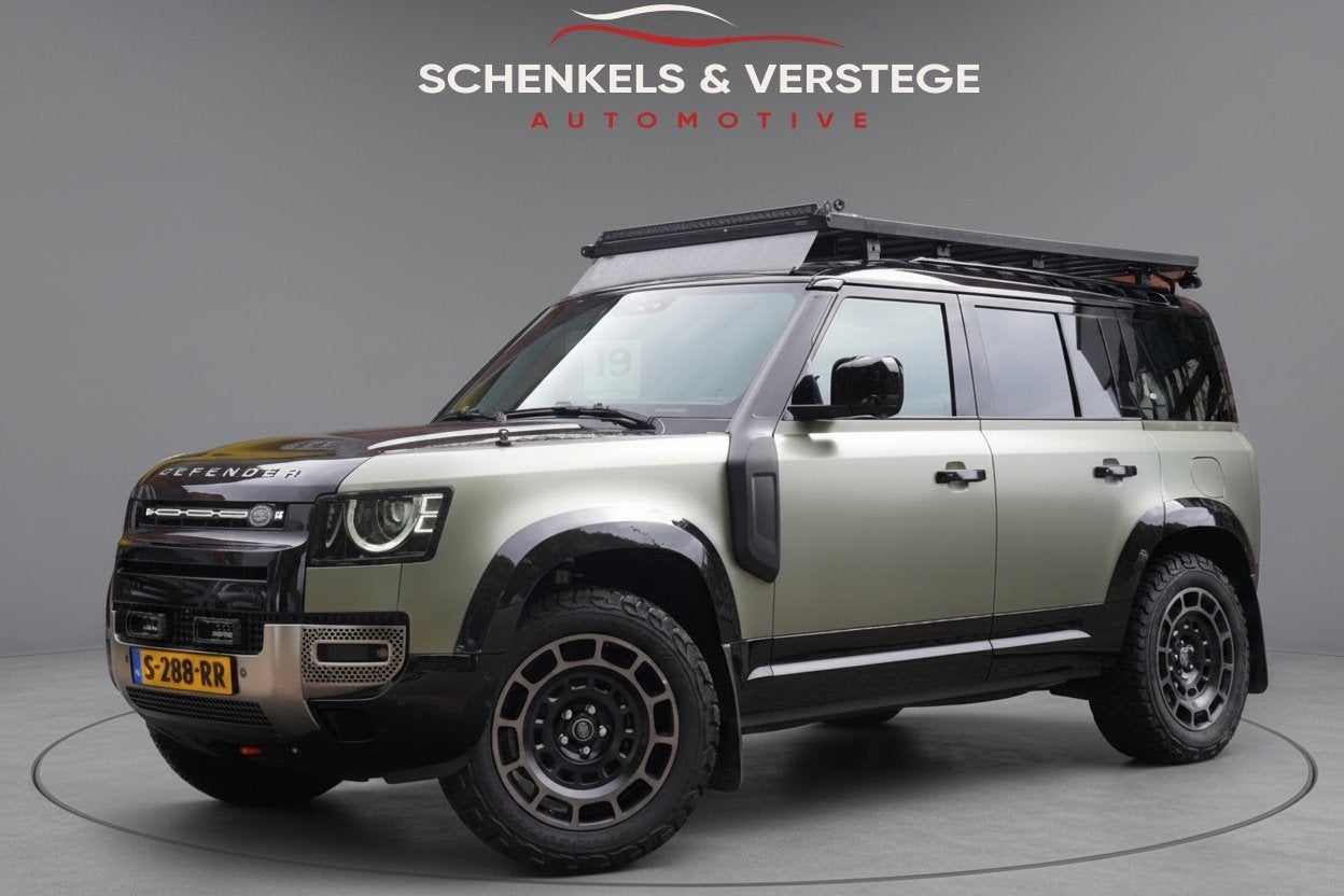 Land Rover Defender 110 2.0 P400e 110 X / Incl BTW / Matt PP, Automaat, Gebruikt, 3000 kg, Vierwielaandrijving