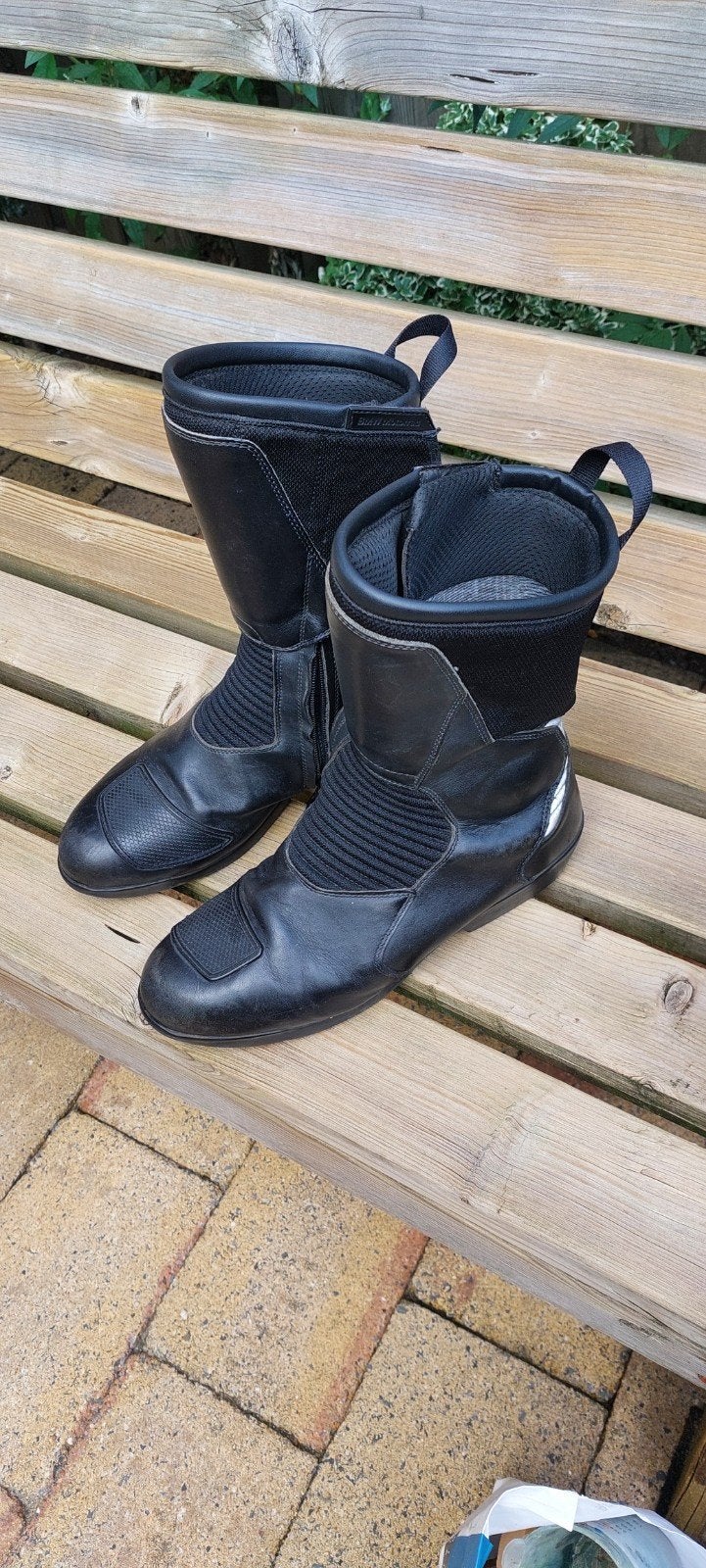 Zwarte BMW Goretex waterdichte motorlaarzen - Maat 45, Boots, Ophalen of Verzenden, Gedragen, Zwart