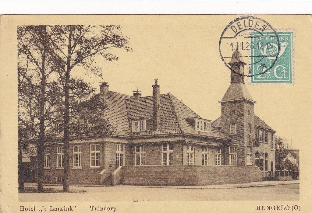 Hengelo, Hotel, 1926., Verzenden, 1920 tot 1940, Gelopen, Overijssel