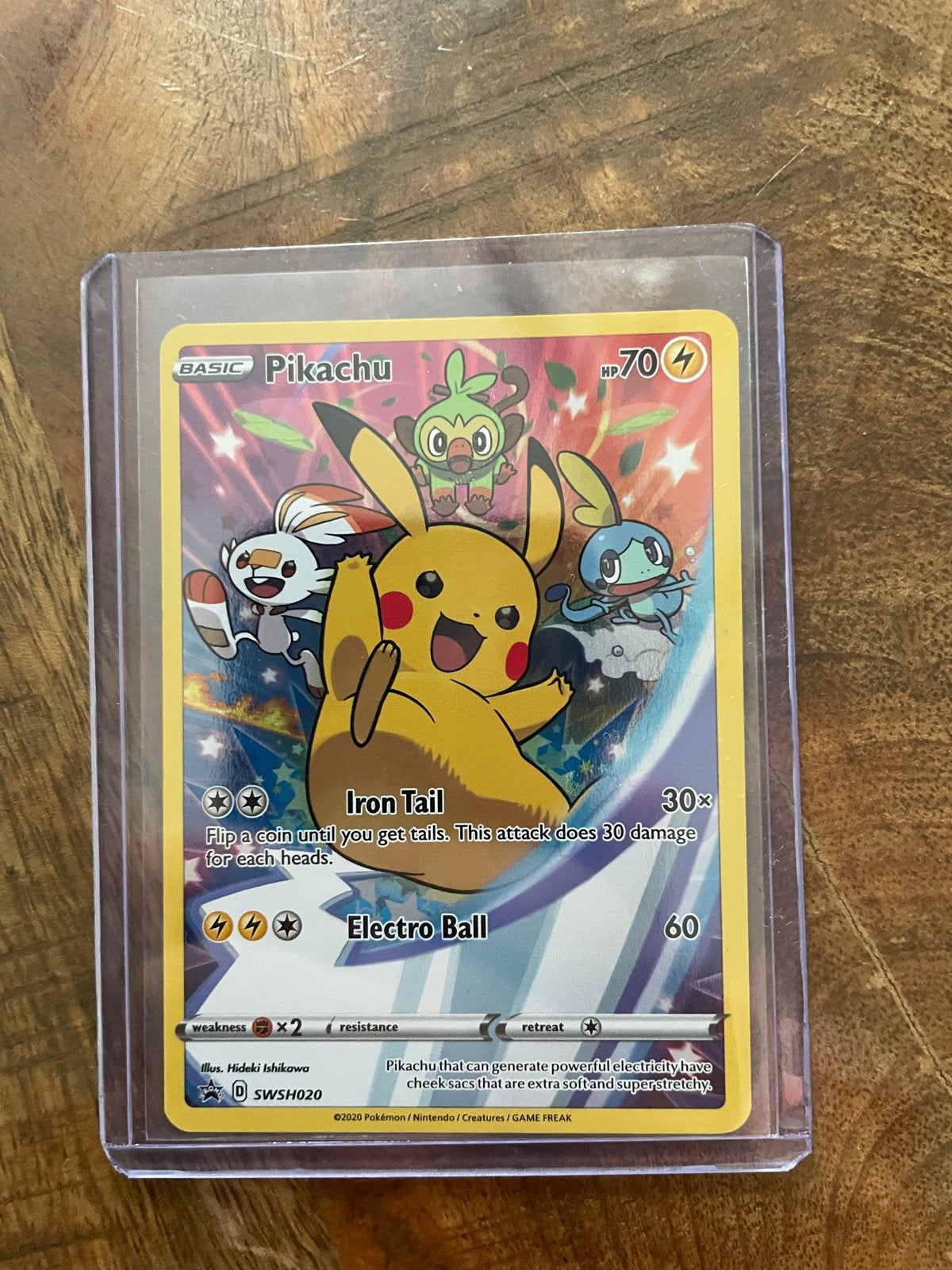 Pikachu SWSH020 Bieden is mogelijk, Ophalen, Zo goed als nieuw, Losse kaart