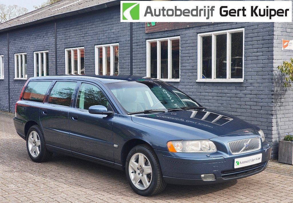 Volvo V70 170pk Automaat | LPG-G3 | alles nieuw | Garantie, 1800 kg, Met garantie (alle), Blauw, 2435 cc
