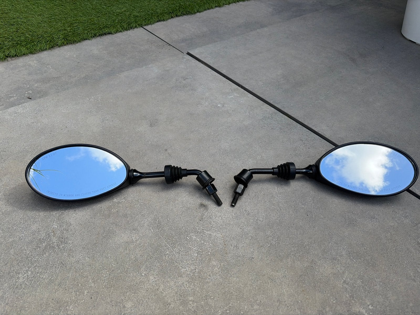Spiegels links en rechts Piaggio Zip, Ophalen of Verzenden, Gebruikt, Overige typen, Piaggio
