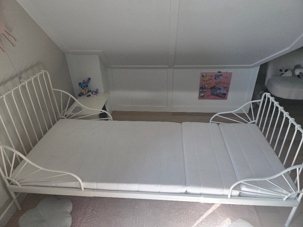 Meegroeibed Ikea Minnen - goede staat!, Huis en Inrichting, Slaapkamer | Bedden, Ophalen, Verstelbaar, 90 cm, Eenpersoons