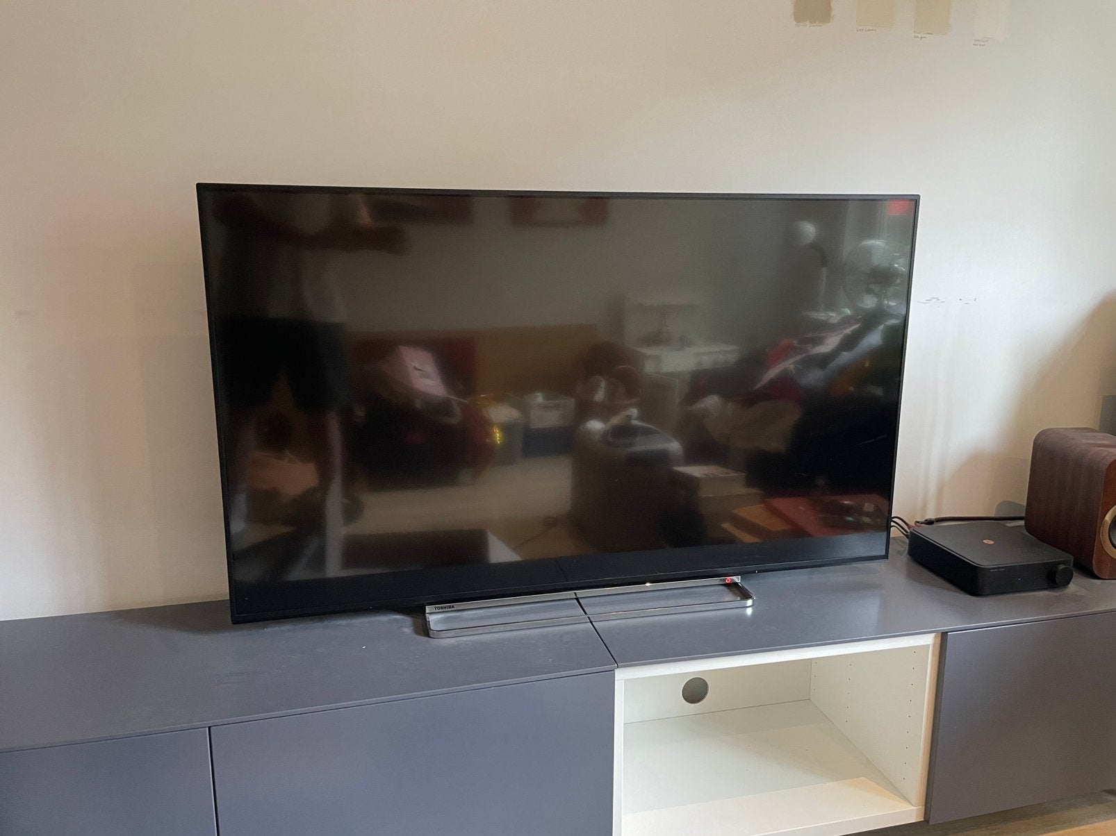 Toshiba 55” TV, Ophalen, 50 Hz, 100 cm of meer, Gebruikt