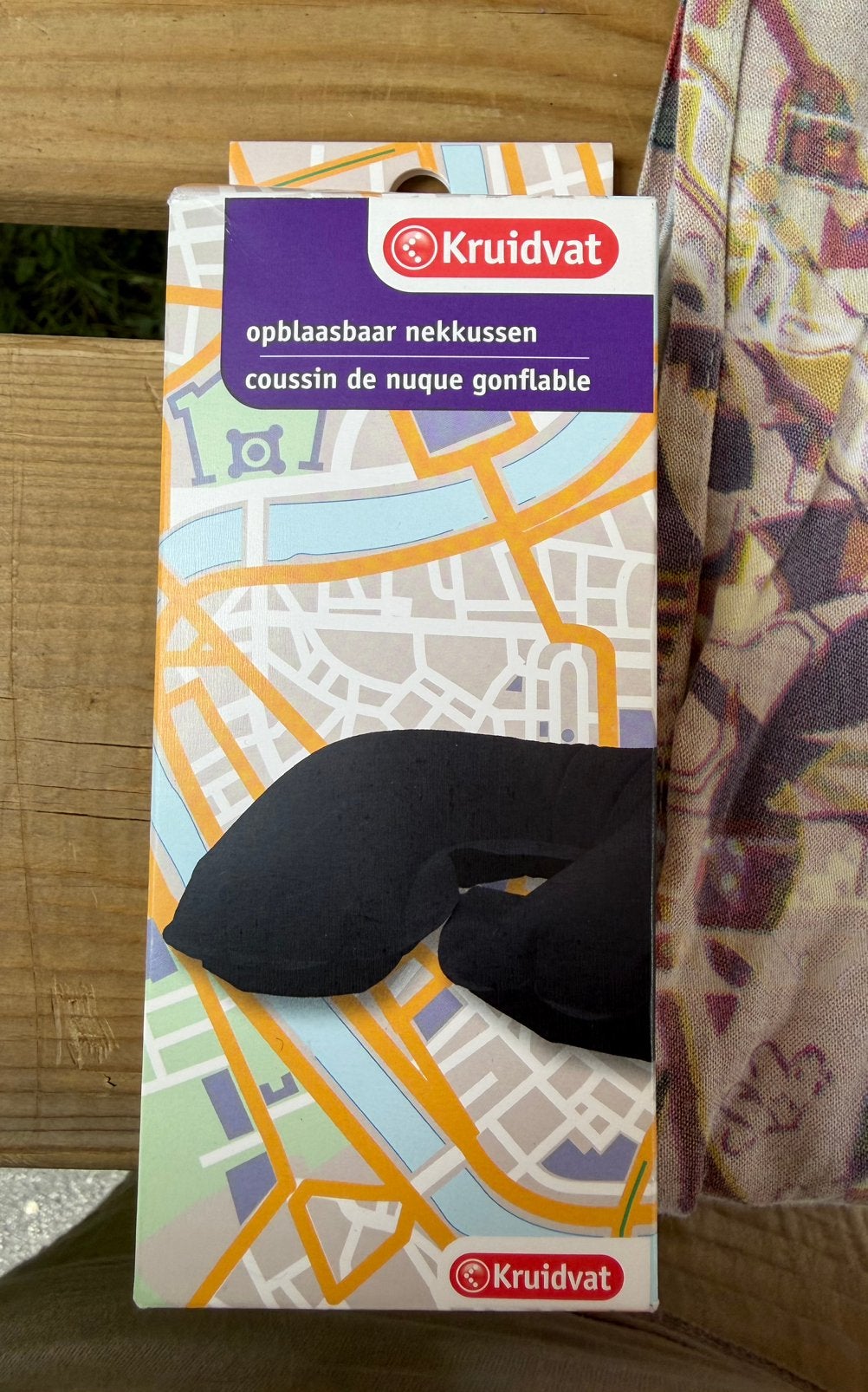 Opblaasbaar nekkussen, Ophalen of Verzenden, Zo goed als nieuw, 1-persoons