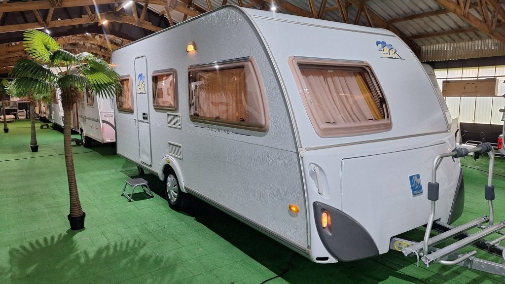 Knaus Sudwind 500 KU Voorten/Luifel/Stapelbed, Dwarsbed, 5 tot 6 meter, Knaus, Tot en met 6