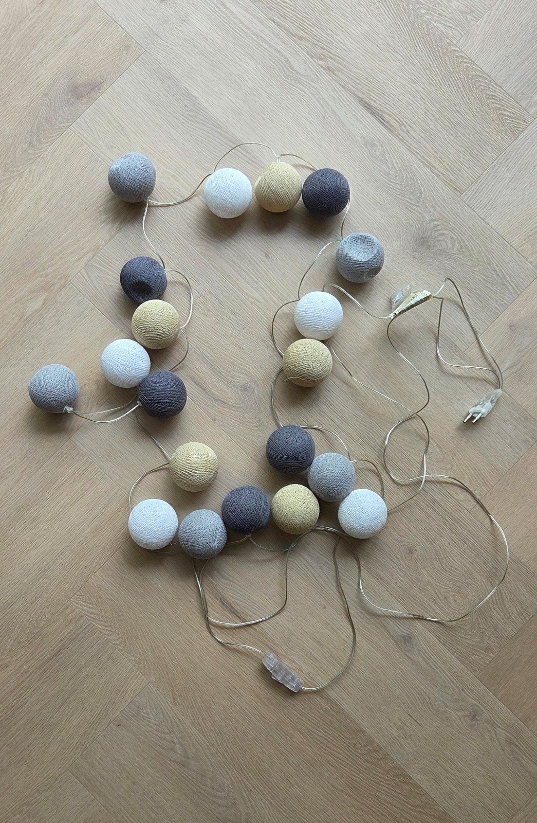 Sfeervolle lichtslinger met mooie bollen | lichtsnoer, Ophalen of Verzenden, Zo goed als nieuw