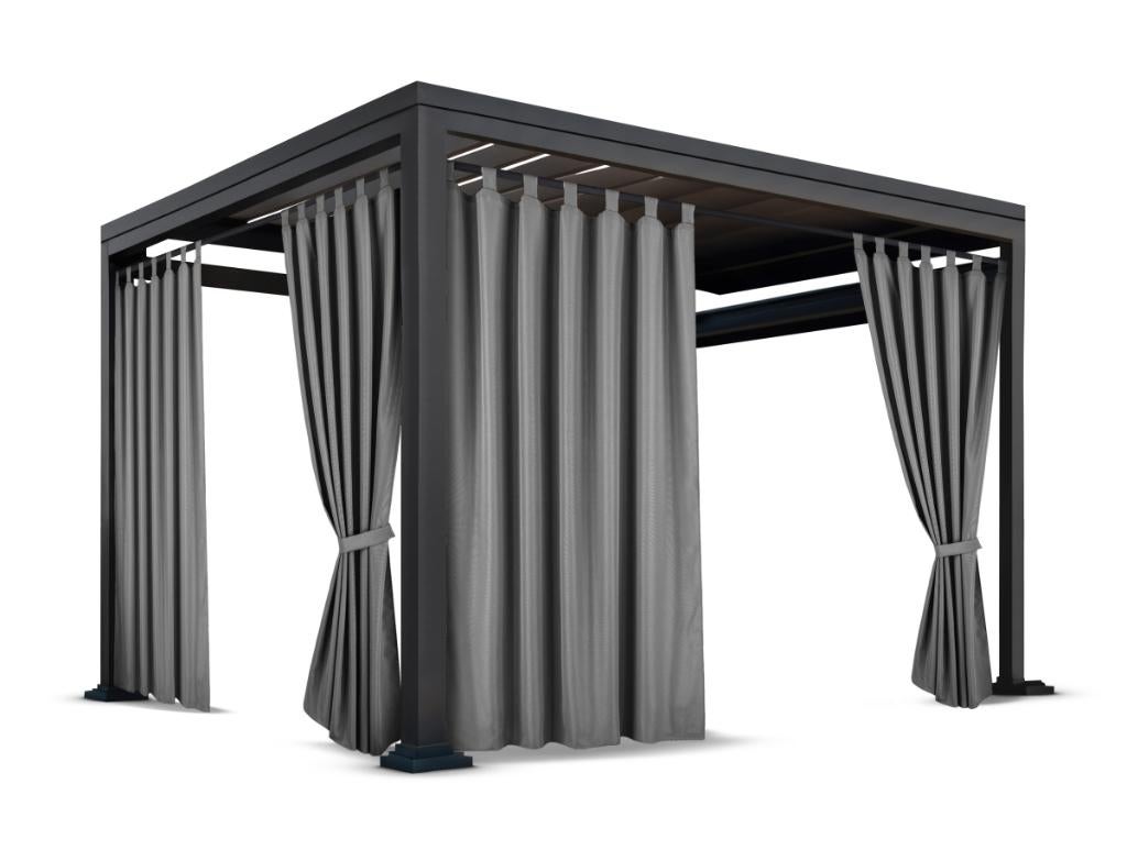 Buitengordijnen - 2 stuks  - Tuin - Pergola - Overkapping, Overige typen, Nieuw, Ophalen of Verzenden, Minder dan 250 cm
