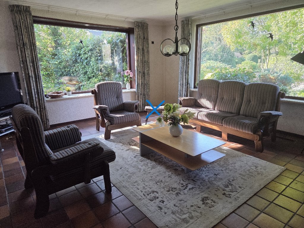 compleet bankstel, Huis en Inrichting, Ophalen, Hout, Gebruikt, Driepersoons