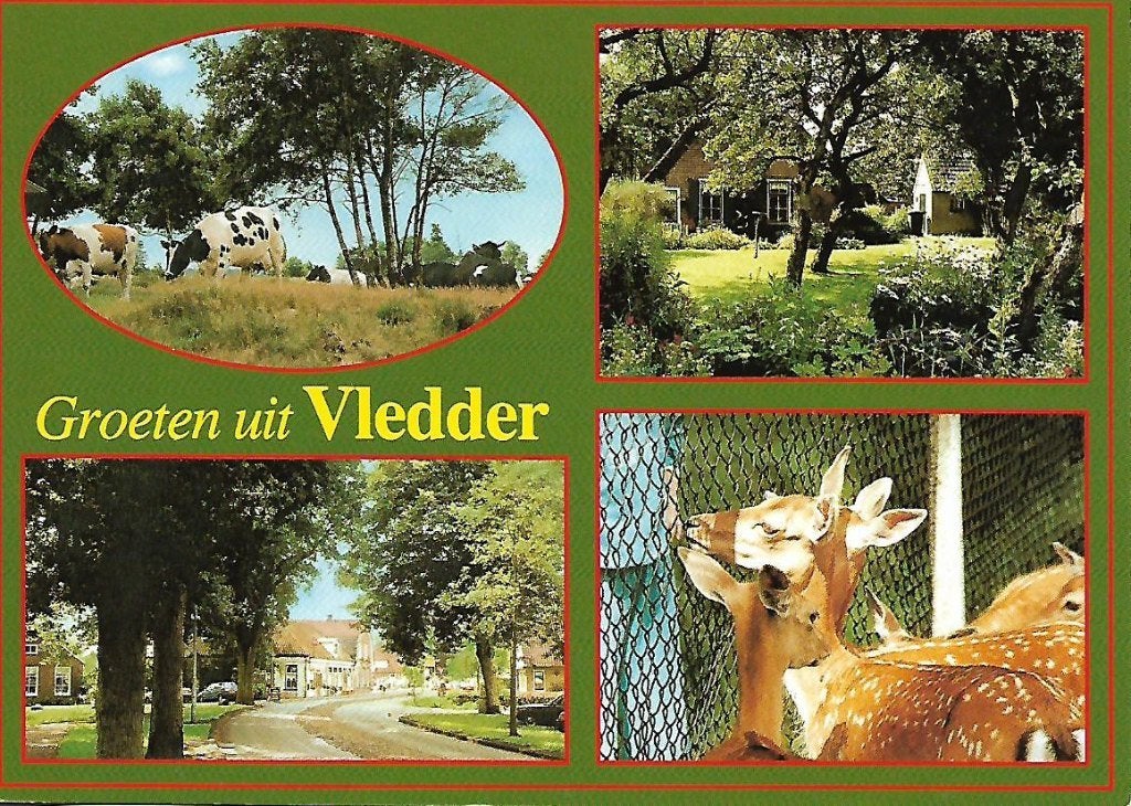 Vledder- -4-luik, Verzenden, 1980 tot heden, Gelopen, Drenthe