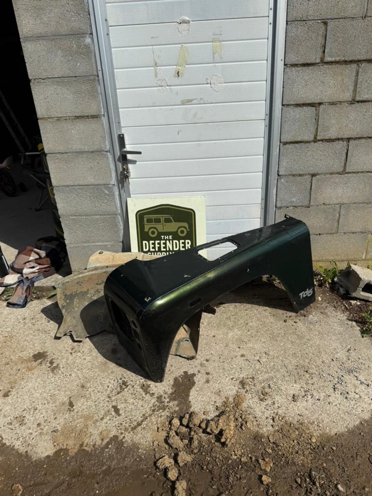 Land Rover Defender Spatbord Groen - Gebruikt, Ophalen of Verzenden