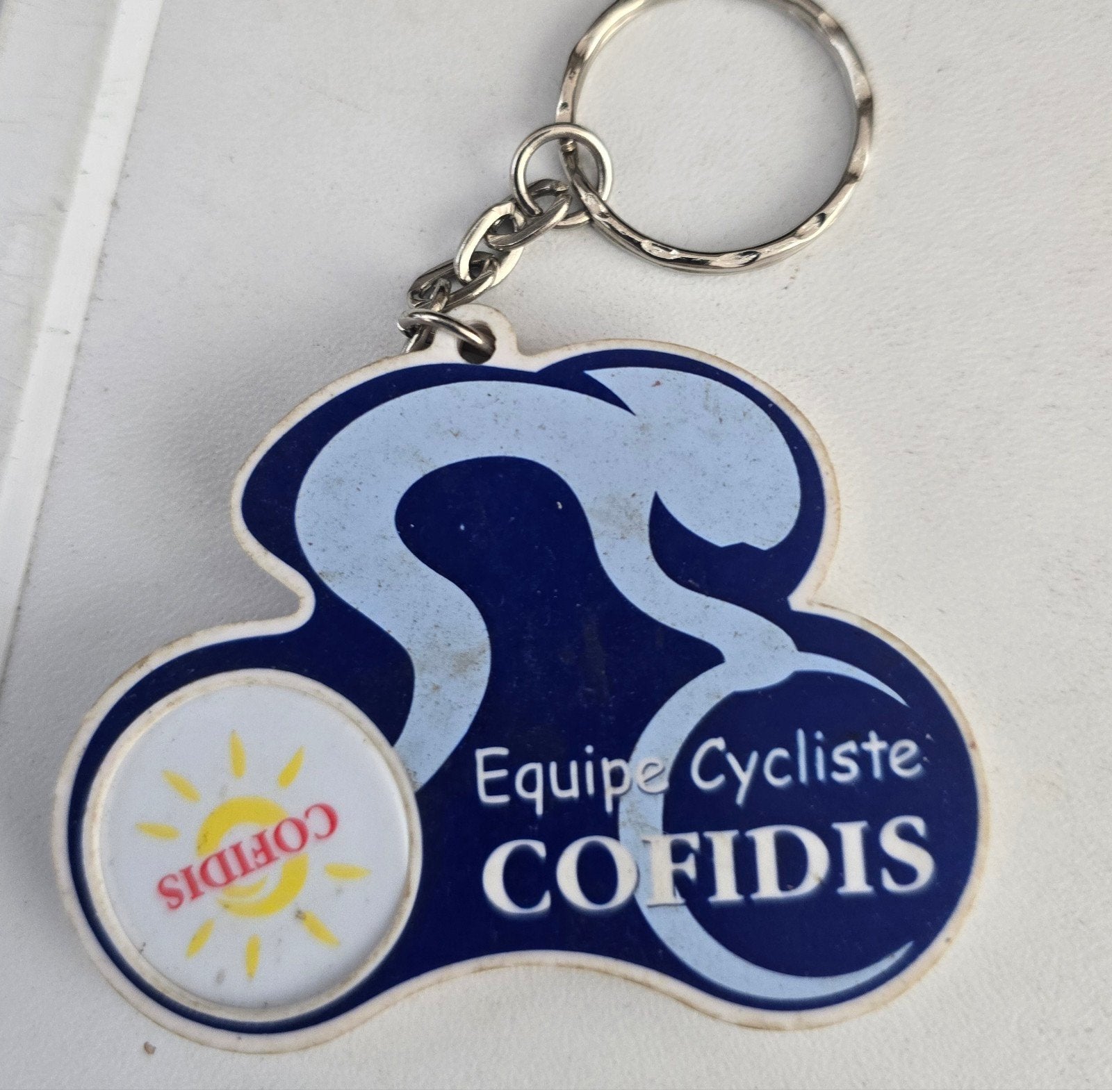 Sleutelhanger Cofidis Equipe Cycliste - Vintage, Verzamelen, Ophalen of Verzenden, Gebruikt, Sport