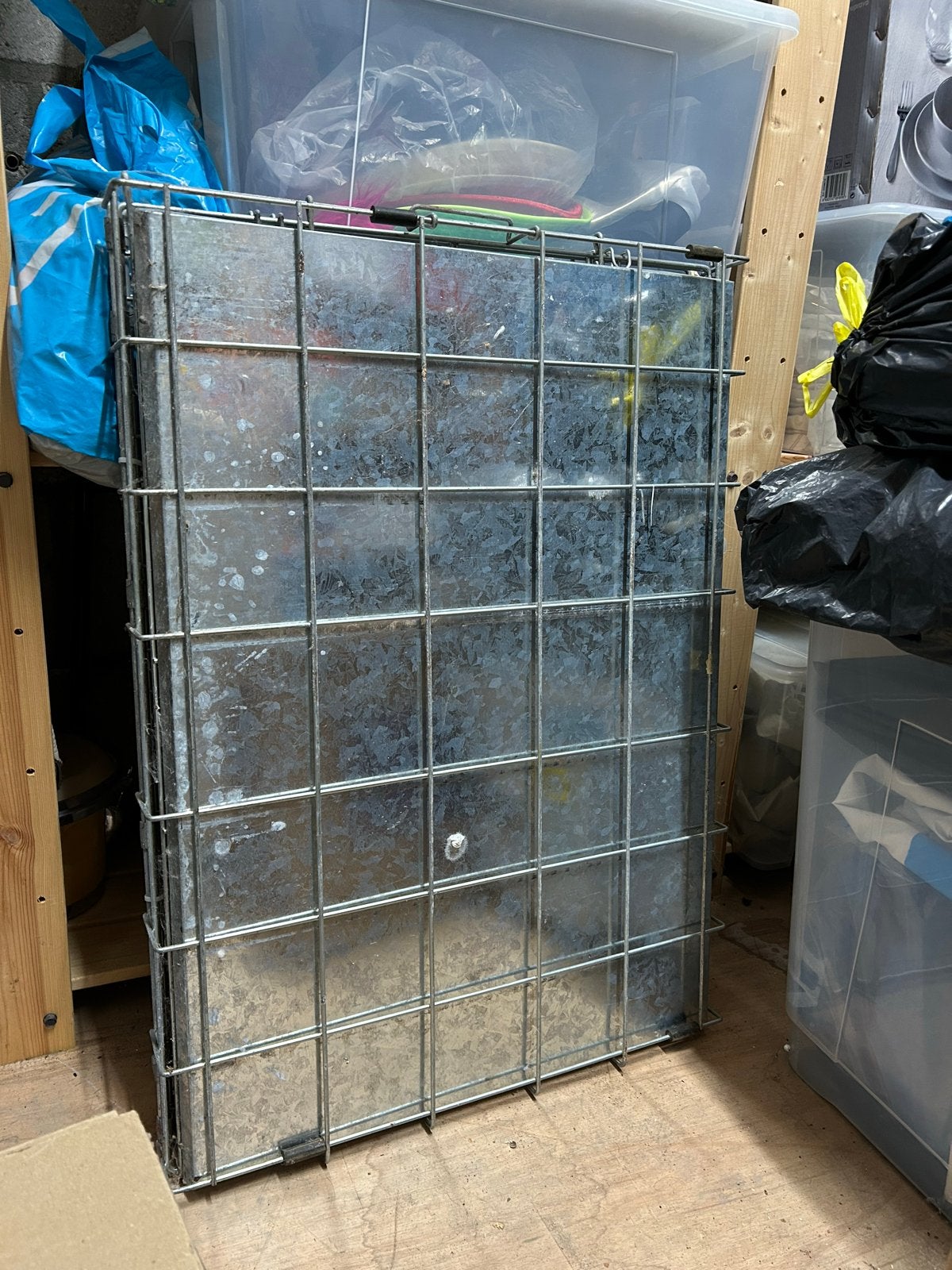 Metalen honden bench, Dieren en Toebehoren, Ophalen, Gebruikt