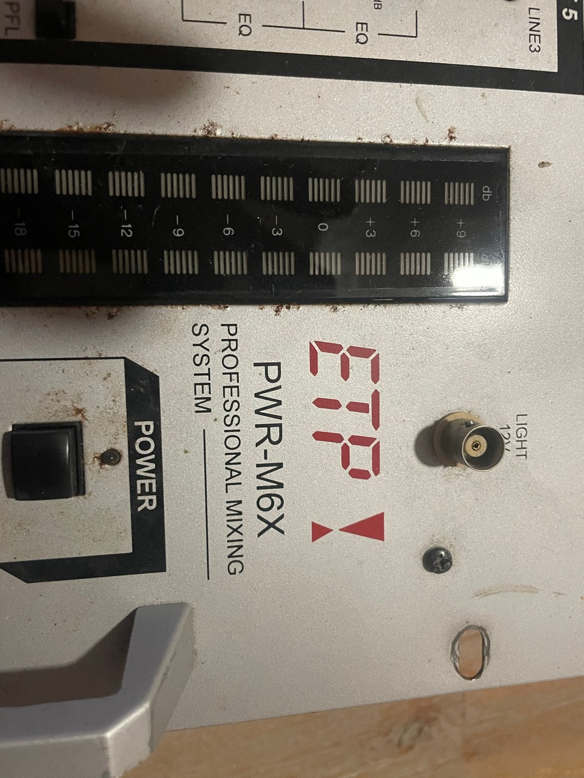 ETP PWR-M6X Professioneel Mengpaneel / DJ Mixer, Muziek en Instrumenten, Ophalen, Gebruikt, Dj-set, Overige merken