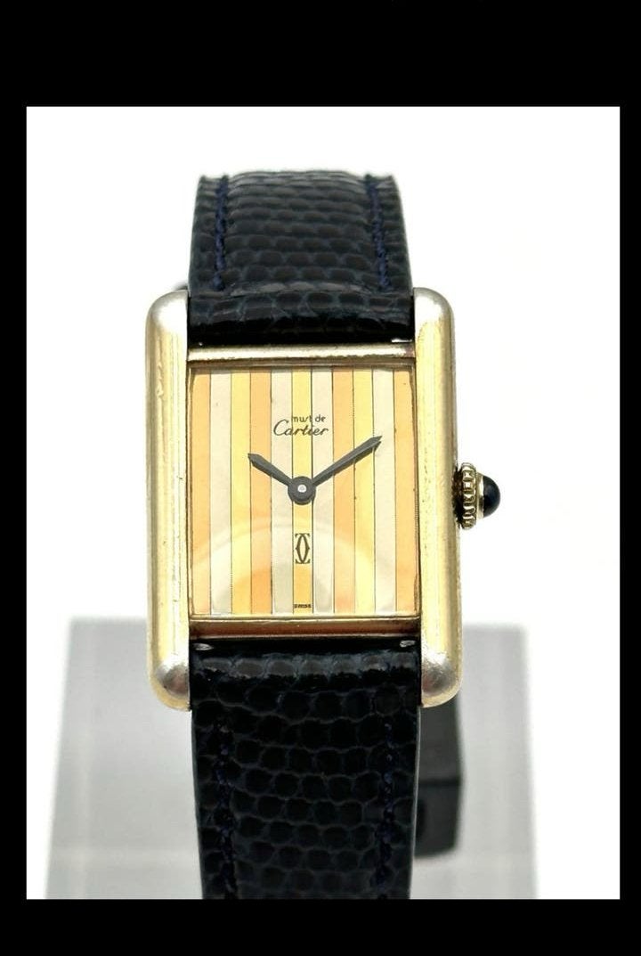 Cartier Tank Must de Cartier - Compleet met accessoires, Ophalen, Zilver, Polshorloge, Overige merken