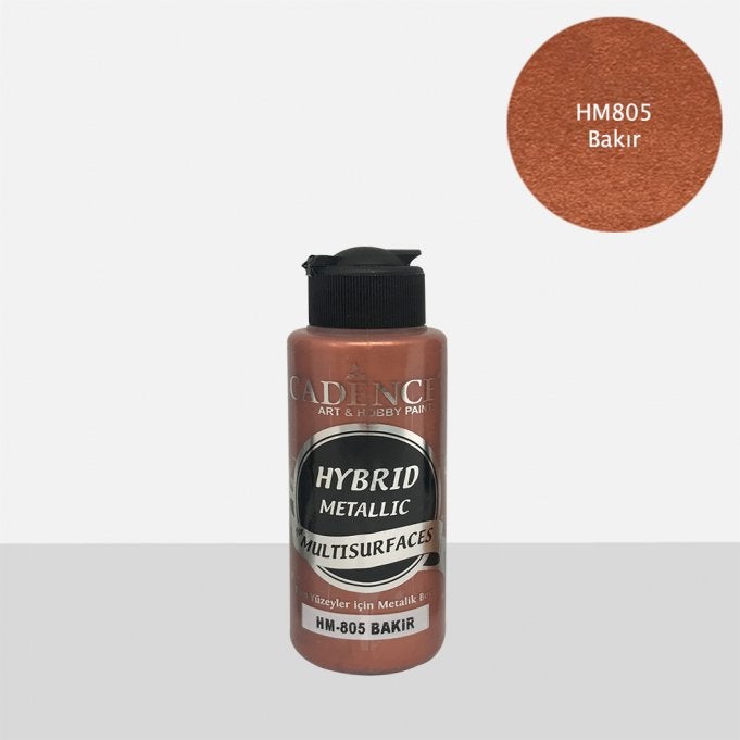 Cadence Hybrid metallic verf for multisurfaces 120 ml koper, ., Overige typen, Nieuw, Ophalen of Verzenden