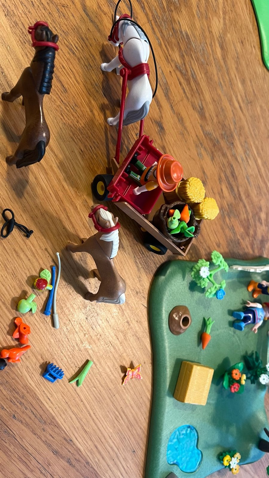 Playmobil paarden en boerderij set met accessoires, Ophalen of Verzenden, Gebruikt, Jongen of Meisje
