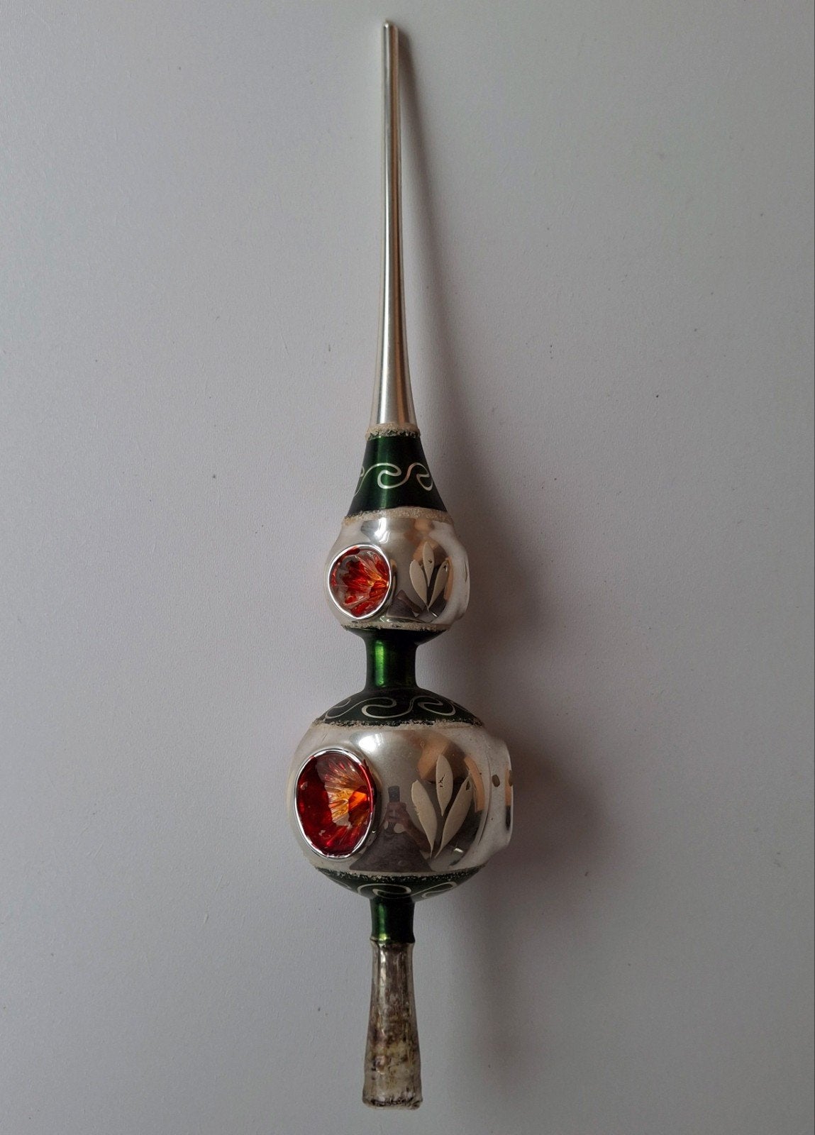 MOOIE OUDE VINTAGE GLAZEN KERSTBOOMPIEK UIT JAREN 50, Diversen, Ophalen of Verzenden, Gebruikt