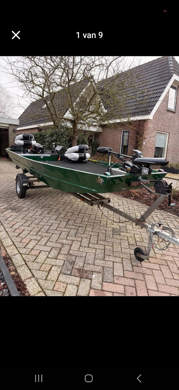 In prijs verlaagd!: compleet uitgeruste aluminium visboot –, Watersport en Boten, Ophalen of Verzenden, Benzine