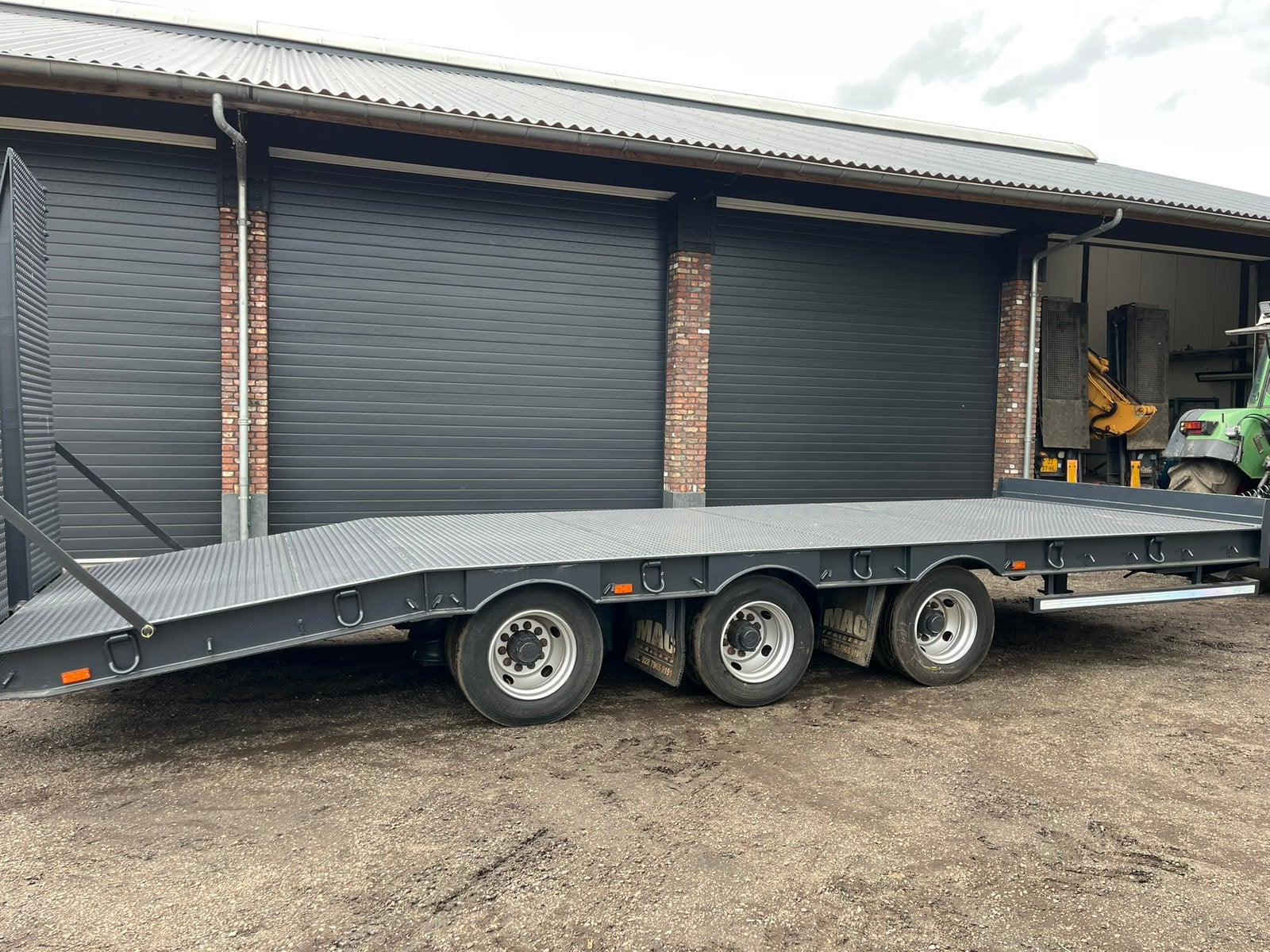 Wipkar dieplader Oprijwagen, Ophalen, Transport