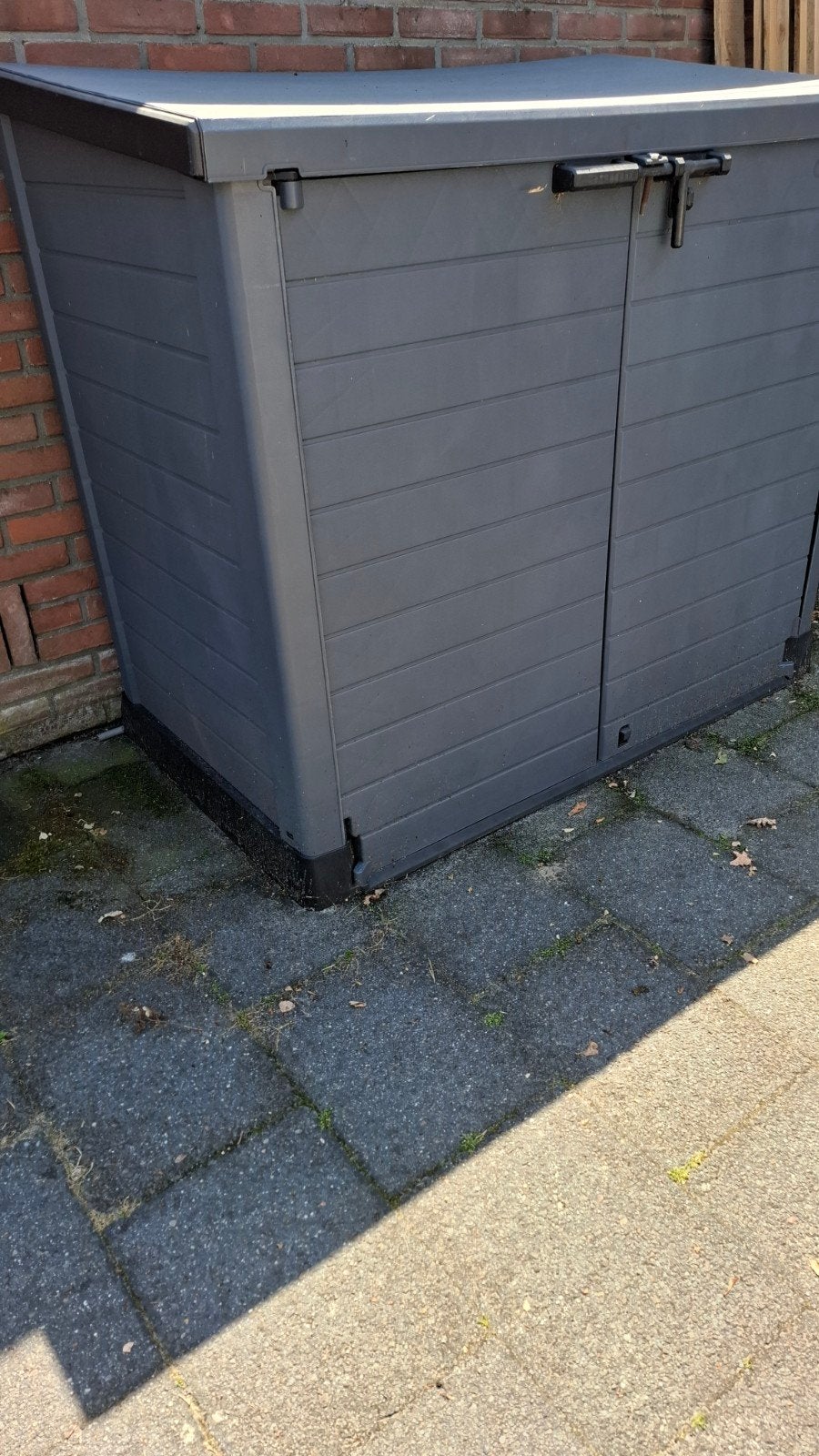 Duramax kliko of kussen berging, Tuin en Terras, Bergingen en Tuinkasten, Ophalen, Zo goed als nieuw, Kunststof, Containerberging