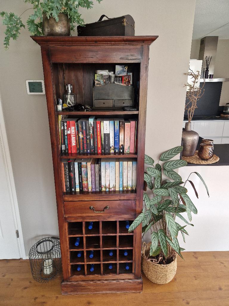 Boekenkast / wijnkast., Ophalen, Gebruikt, 50 tot 100 cm, 150 tot 200 cm
