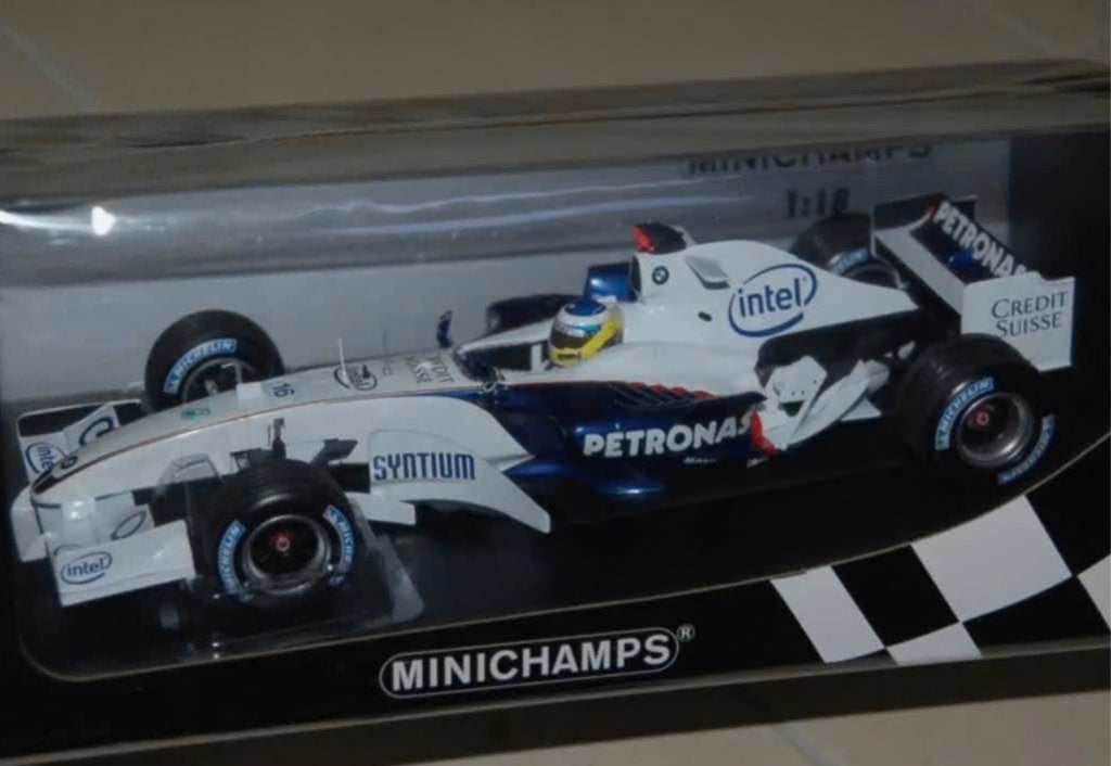 1:18 F1 SAUBER C24B HEIDFELD TEST Minichamps in doos WRH, Verzenden, Zo goed als nieuw, Auto, MiniChamps