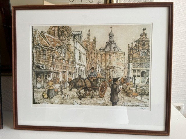 Anton Pieck Enkhuizen, Ingelijst, Ophalen, Overige onderwerpen, Zeefdruk