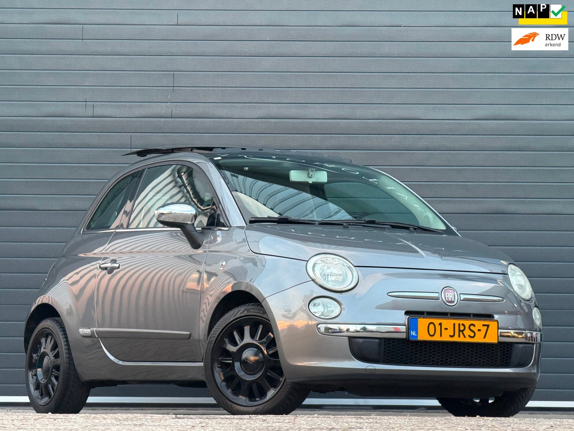 Fiat 500 1.2 Lounge|PANO|AUTOMAAT|LEDER|AIRCO, Euro 5, Gebruikt, 4 cilinders, Bedrijf