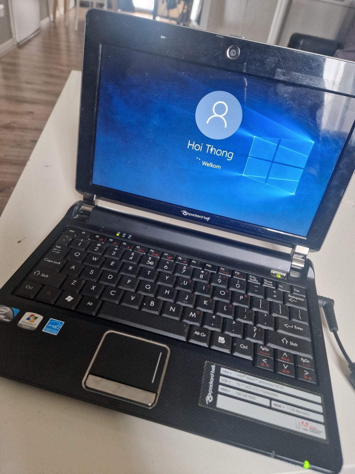 Packard bell laptop, Gebruikt, Packard Bell, 2 tot 3 Ghz, 11 inch