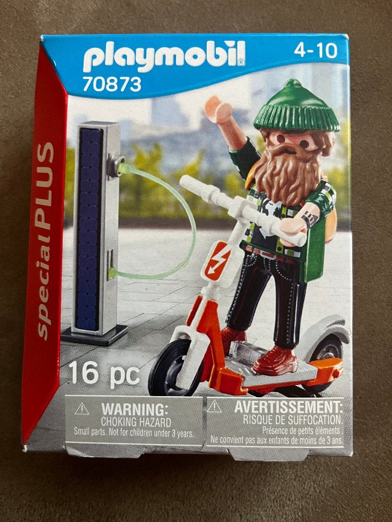 70873 Playmobil man op elektrische step Nieuw in doos, Ophalen of Verzenden, Nieuw