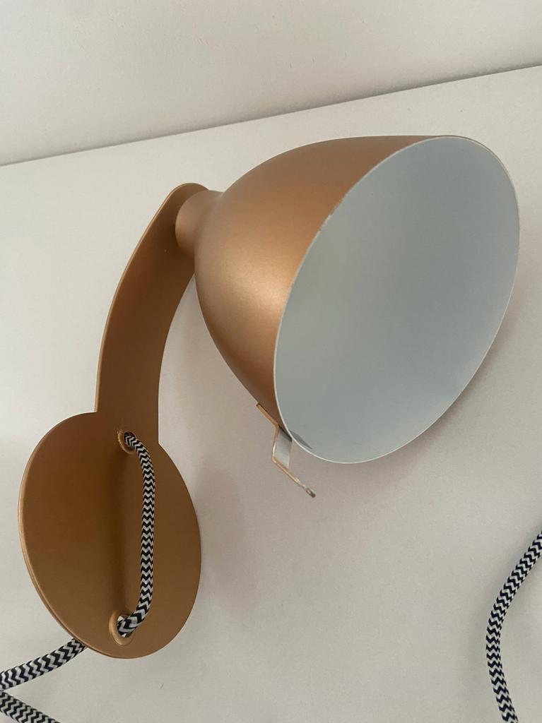Leitmotiv wandlamp | kleur: mat goud | nieuw, Ophalen of Verzenden, Nieuw, Metaal