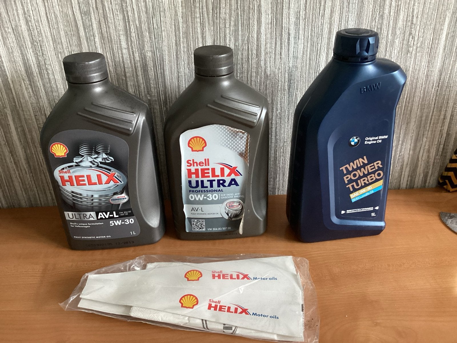 Shell Helix & BMW motorolie 5W-30, 0W-30 ongeopend, Ophalen of Verzenden, Nieuw