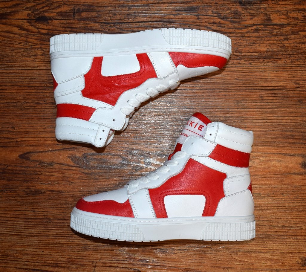 NIKKIE - leren sneaker Livia Salsa rood - maat 36, Overige kleuren, Nieuw, Ophalen of Verzenden, Sneakers of Gympen