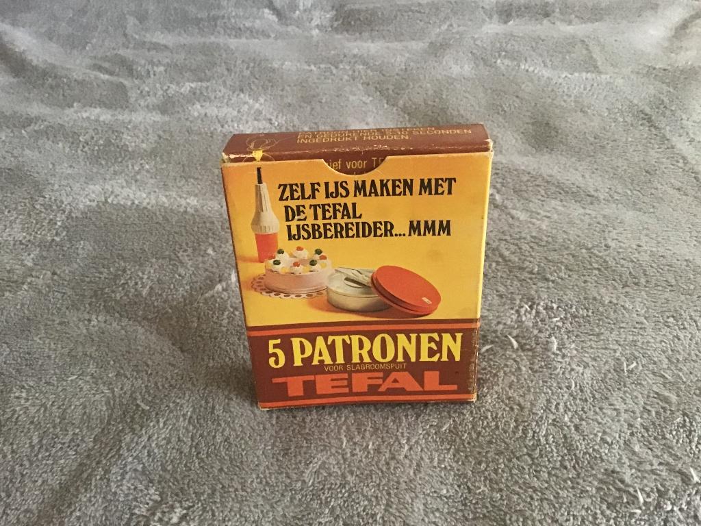 Leeg reclamedoosje van Tefal, vintage, Ophalen of Verzenden, Gebruikt, Overige, Overige merken