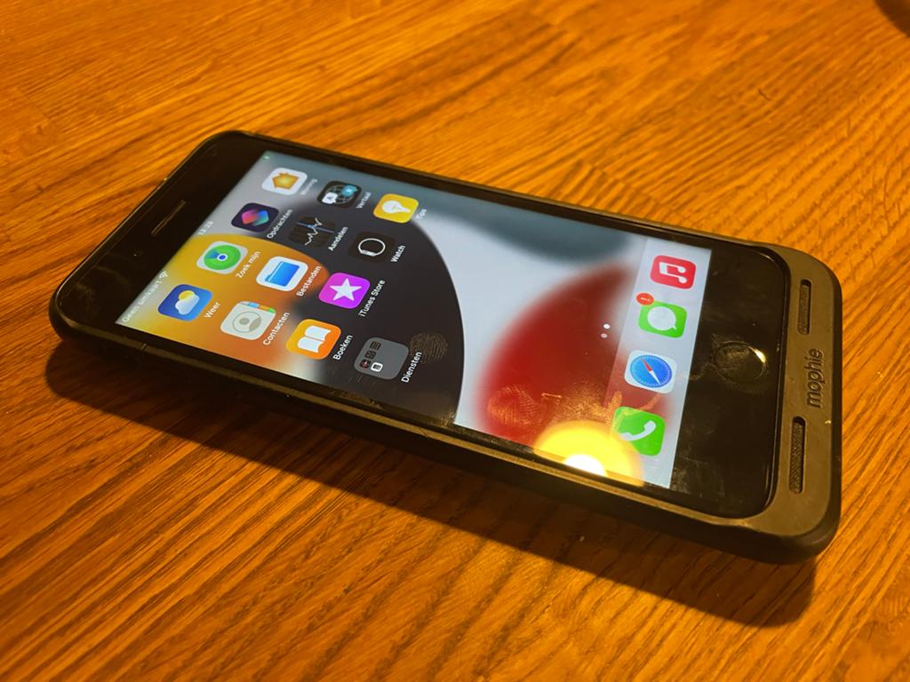 Apple iPhone 7 Plus 256GB Mophie Juice Pack, 256 GB, Zwart, Ophalen of Verzenden, Zo goed als nieuw