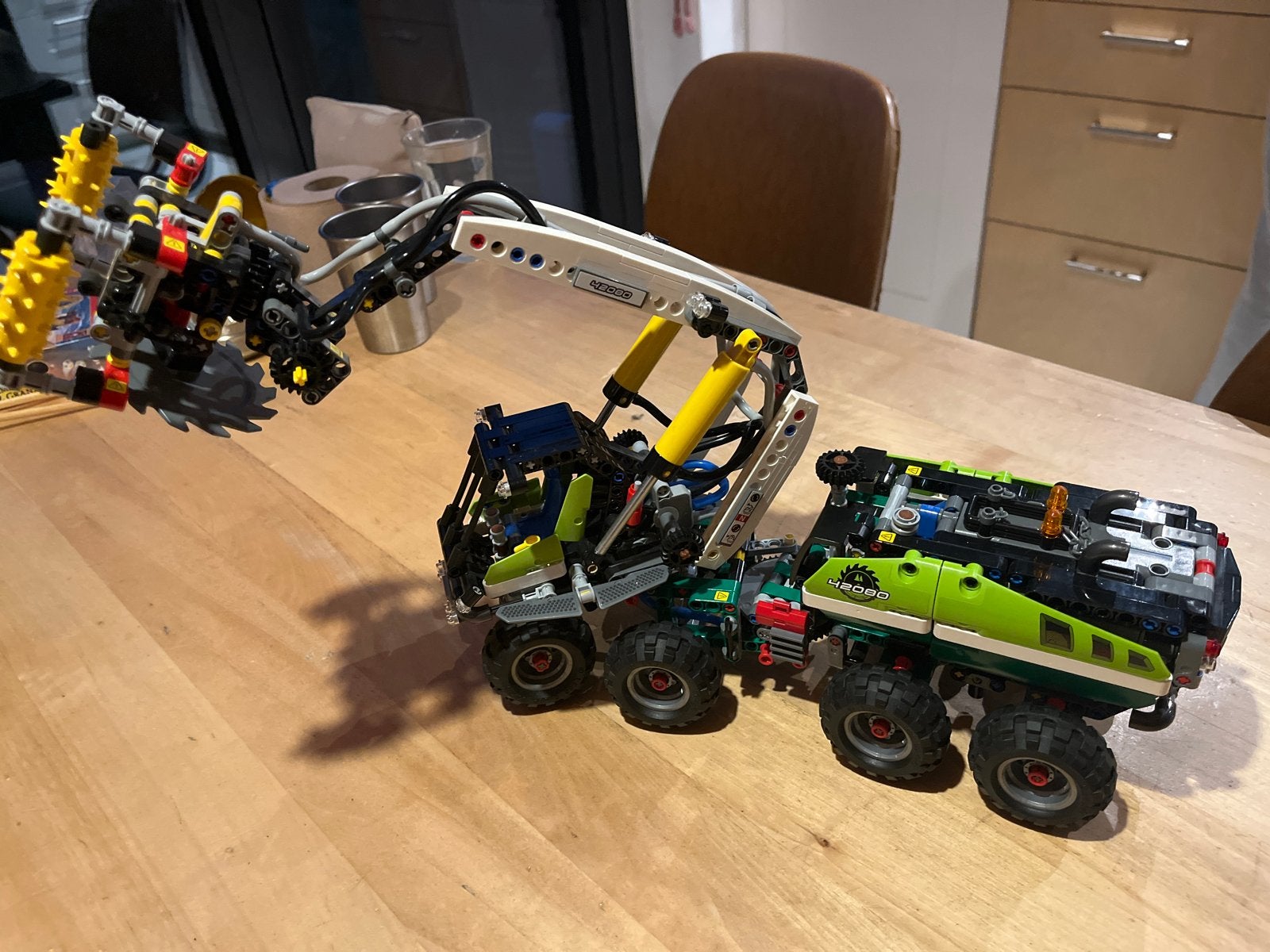 Lego Technic 42080 Bosbouwmachine harvester, Lego, Inclusief instructies, Ophalen of Verzenden, Zo goed als nieuw