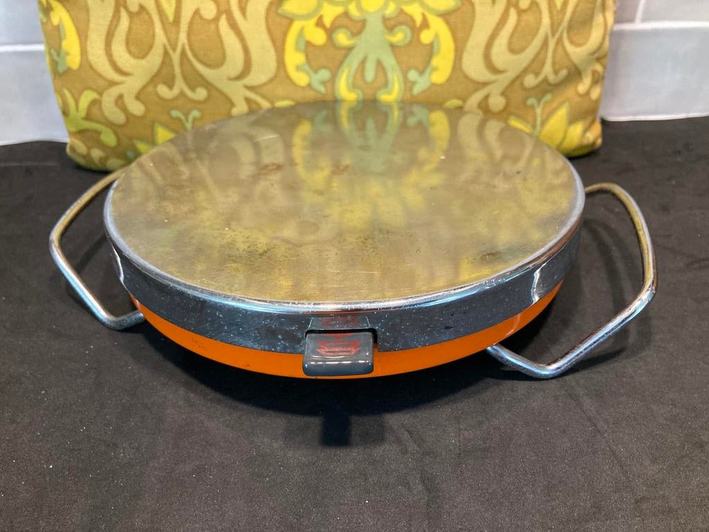 Vintage oranje warmhouder Neff (020524c), Ophalen of Verzenden, Gebruikt, Overige materialen