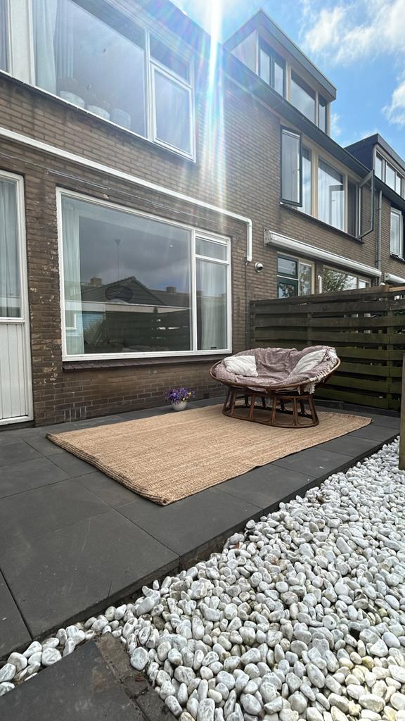 IKEA LOHALS Vloerkleed, glad geweven, naturel, 200x300 cm, Gebruikt, Bruin, Ophalen of Verzenden, 200 cm of meer