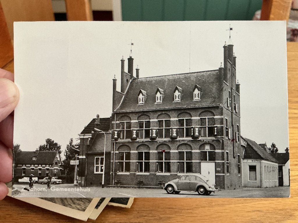 Zuidhorn gemeentehuis, Verzenden, 1960 tot 1980, Gelopen, Groningen