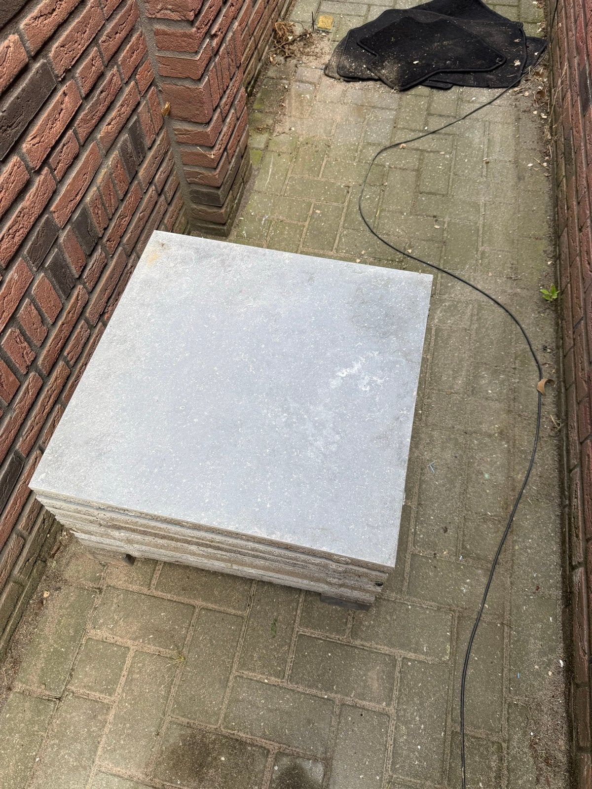 MBI GeoCeramica Norwegian Stone Blue 60x60x4 tegels, Ophalen, 60 cm of meer, Gebruikt, Keramiek