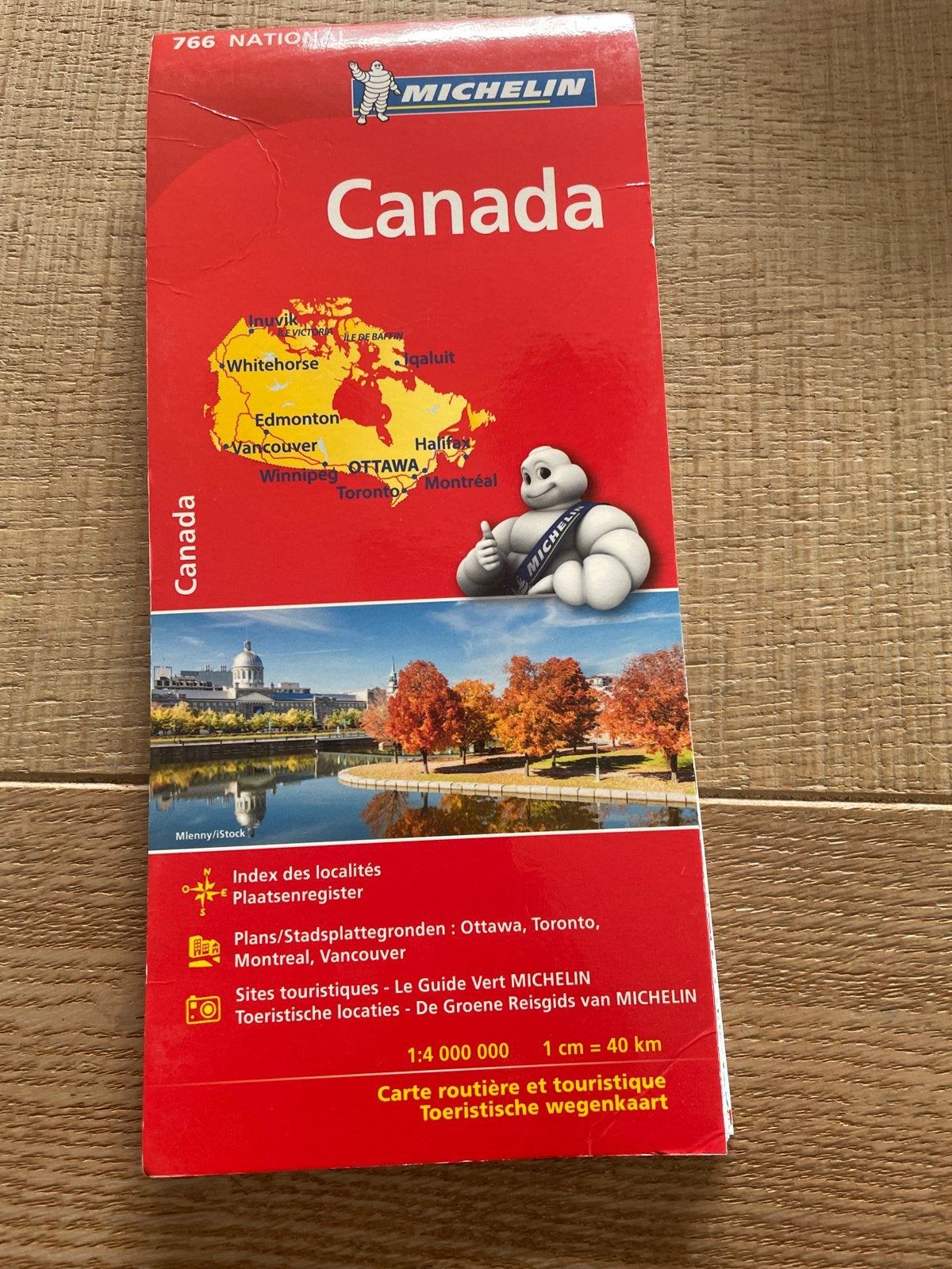 Michelin wegenkaart Canada - Toeristische kaart, Boeken, Ophalen, Michelin, Zo goed als nieuw, Reisgids of -boek