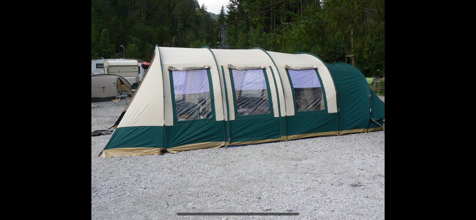 Katoenen tunneltent van obelink. 5 persoons., Caravans en Kamperen, Ophalen, Gebruikt, Tot en met 5