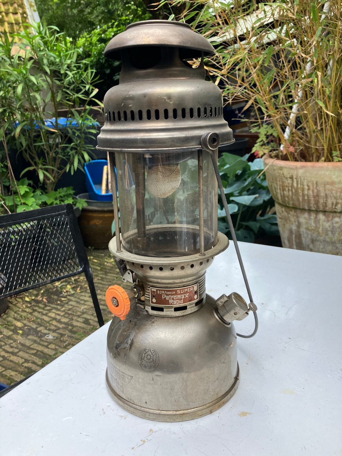 Petromax 829/500cp Super Rapid Petroleumlamp - Vintage, Ophalen of Verzenden