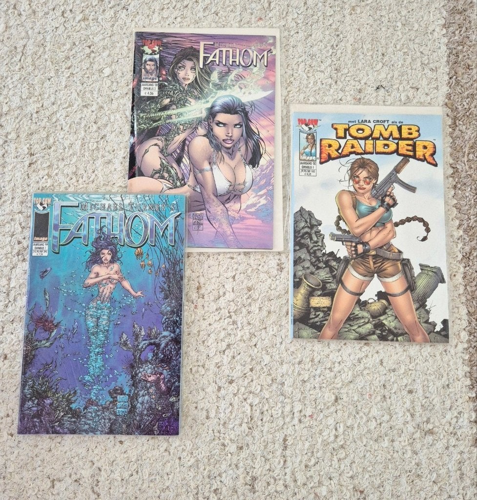 Michael Turner Collectie Fathom  Tomb Raider Omnibus, Boeken, Eén comic, Ophalen of Verzenden, Zo goed als nieuw, Amerika