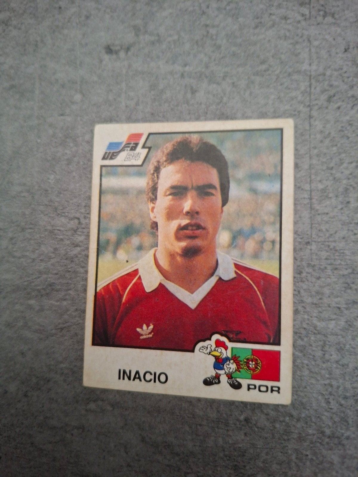 Panini sticker Euro 84 France. Inacio Portugal., Ophalen of Verzenden, Zo goed als nieuw, Sticker