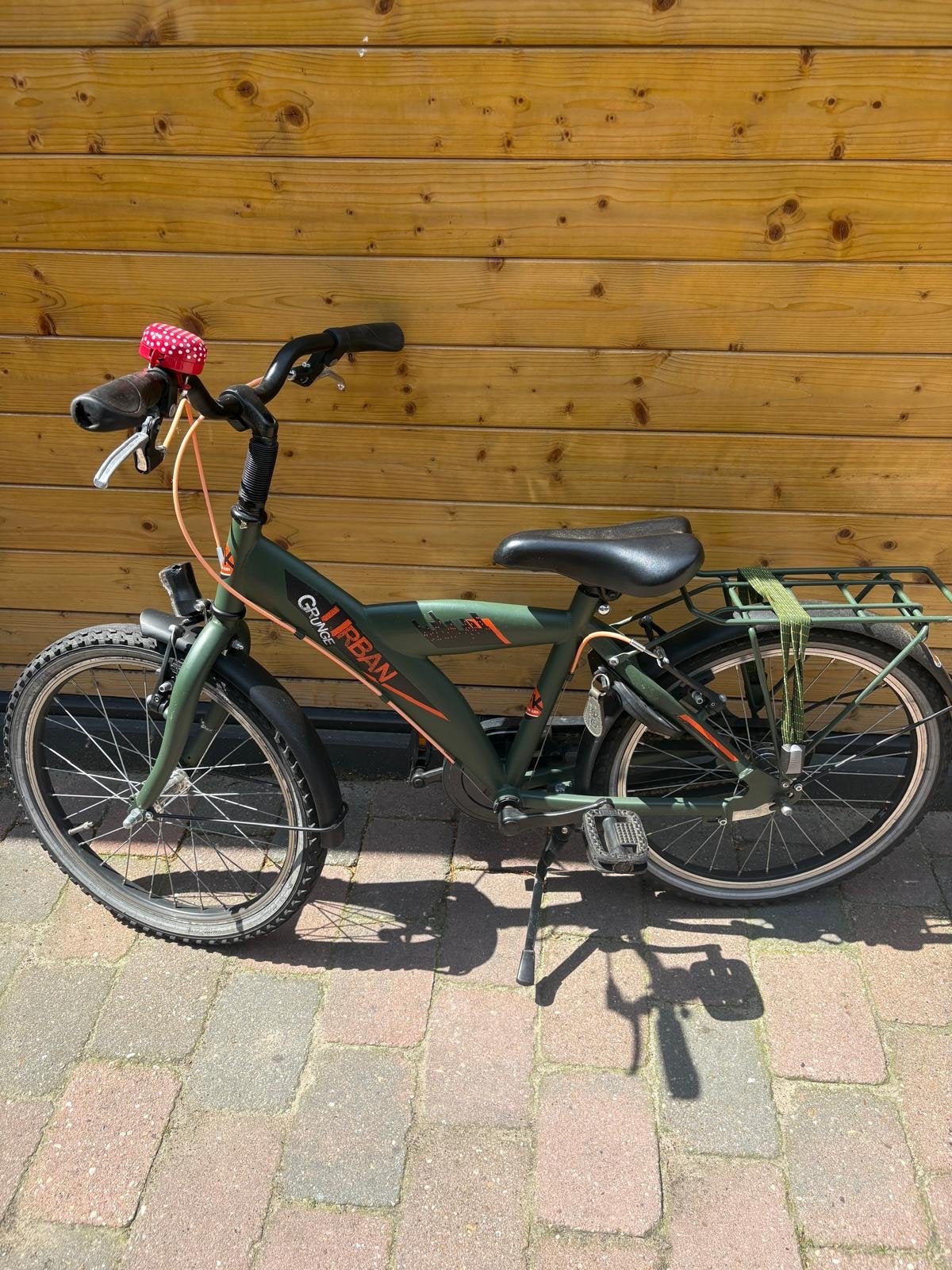 Groene kinderfiets Go! Urban 20 inch, Fietsen en Brommers, Fietsen | Kinderfietsjes, Ophalen of Verzenden, Gebruikt, Terugtraprem