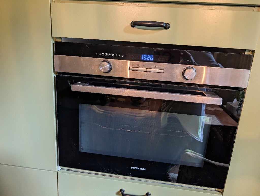 inbouw combi oven/magnetron 45cm, Ophalen, Minder dan 45 cm, Gebruikt, Combi-oven