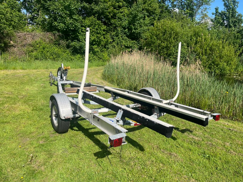 Dikke Aluminium trailer max netto 2000 kg., Watersport en Boten, Ophalen of Verzenden, Minder dan 6 meter, Overige typen